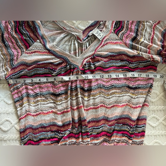 American Rag Rayon Multicolor Striped Women's Blouse Size Medium - Picture 15 of 15